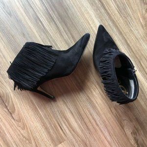 Sam Edelman Kandice Fringe Booties High Heel